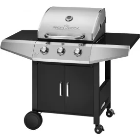 ProfiCook PC-GG 1057 fekete   grill, görgős gázgrill