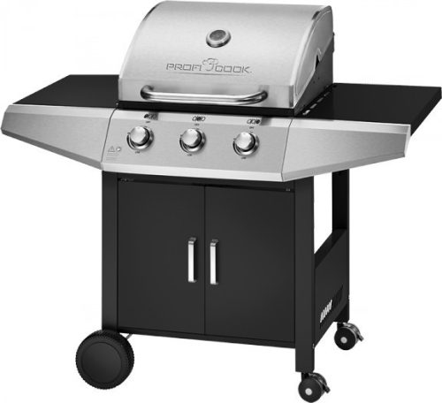 ProfiCook PC-GG 1057 fekete   grill, görgős gázgrill