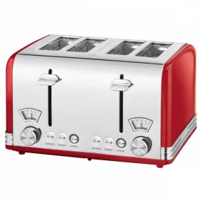 ProfiCook PC-TA 1194 piros Vintage kenyérpirító